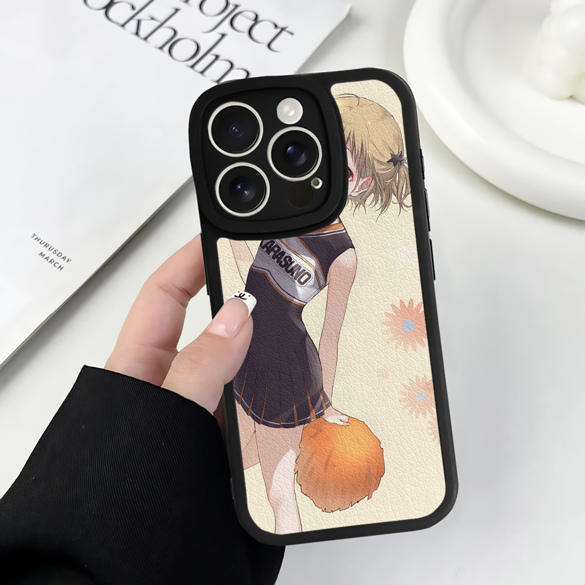 （画像用） ハイキュー!! Haikyu!! 【iPhone 16シリーズ対応】シリコンスマホケース（レザー調） 材質：シリコン
